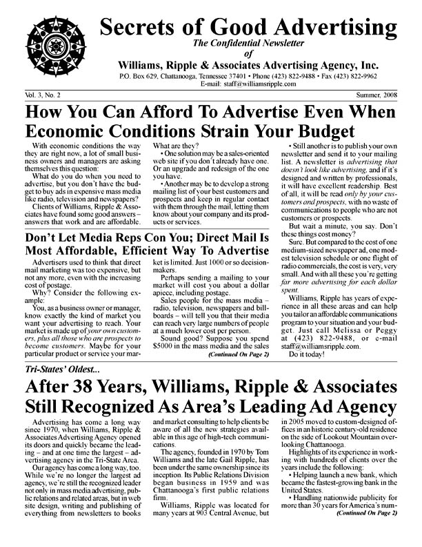 WRA Newsletter